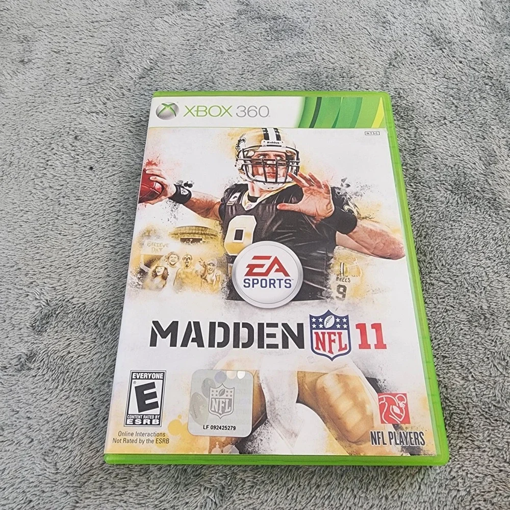 XBOX 360 Madden 2011 Drew Brees NFL Football Video Game‎ EA Sports